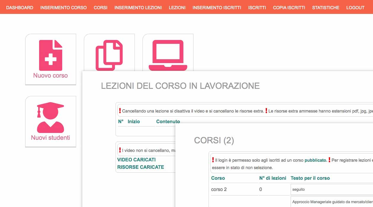 video corsi
